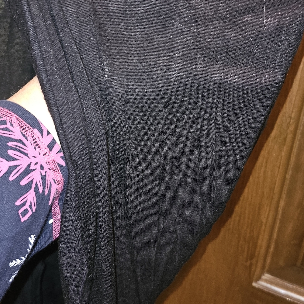 Black Open Front Cardigan - Picture 3 of 5